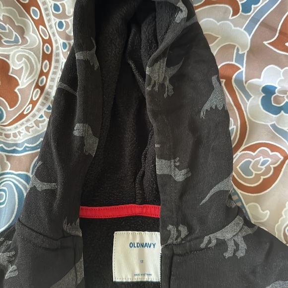 Old navy size 5t dinosaur zip up hoodie - Picture 2 of 3